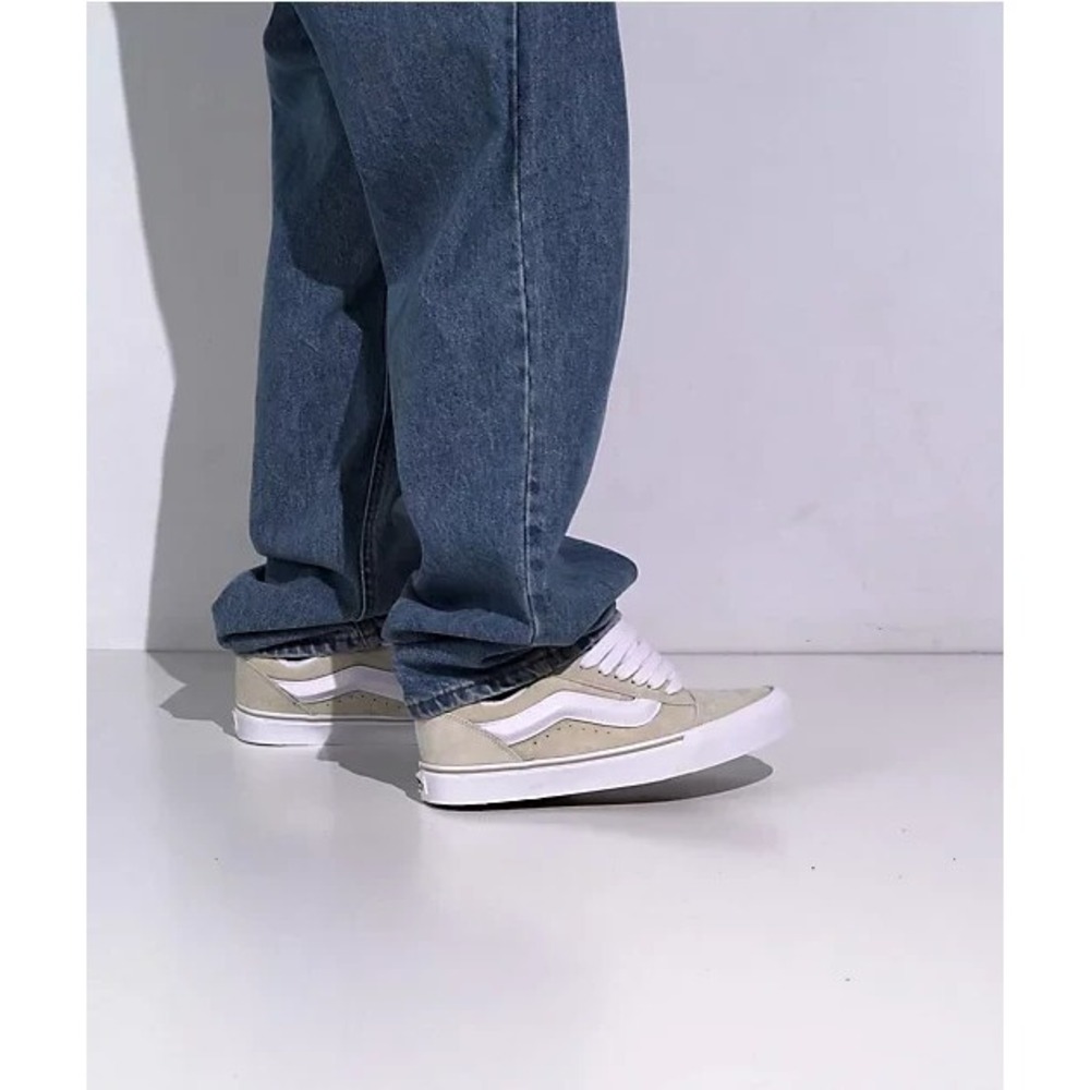 Unisex Size M7/W8.5 Vans Sneakers Knu-Skool Hairy Suede Trek Brown VN0009QCCNP